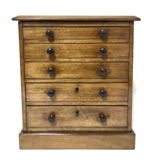 Victorian Miniature Apprentice Mahogany Chest of Drawers