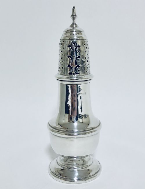 Antique Solid Sterling Silver Sugar Shaker Caster
