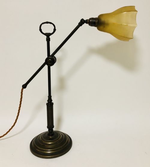 fig 1. Antique Adjustable Desk Lamp