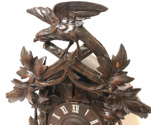 fig 1. Antique Black Forest Cuckoo Clock