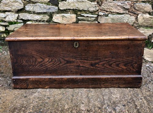 fig 1. Antique Elm Blanket Box