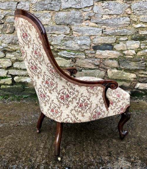 fig 2. Antique Ladies Upholstered Armchair