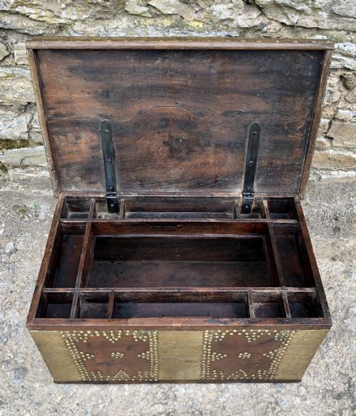 fig 1. Antique Brass Studded Zanzibar Chest