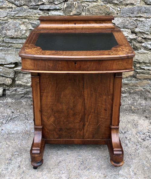 fig 1. Victorian Walnut Inlaid Davenport