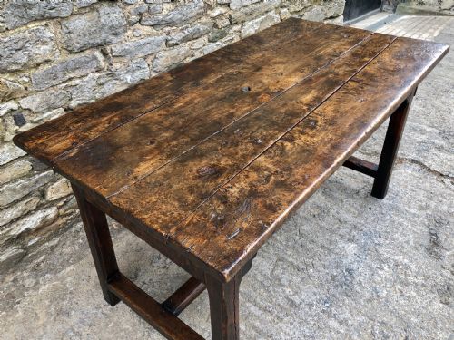 fig 1. Antique Oak and Elm Farmhouse Table