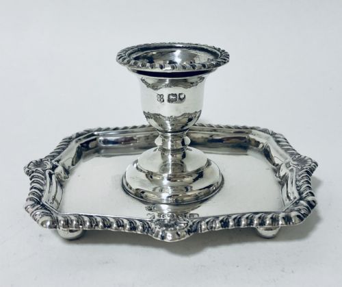 fig 1. Victorian Silver Chamberstick