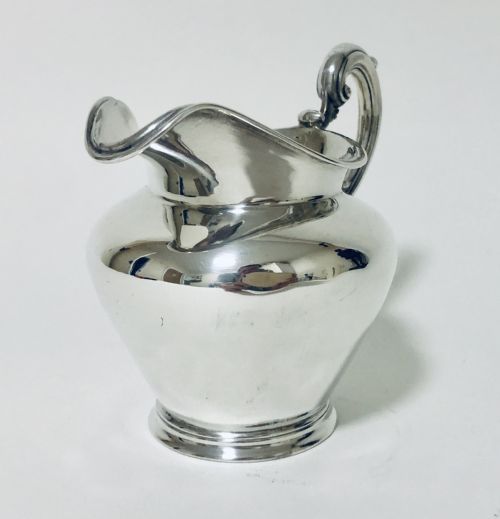 fig 1. Georgian Solid Sterling Silver Milk Cream Jug