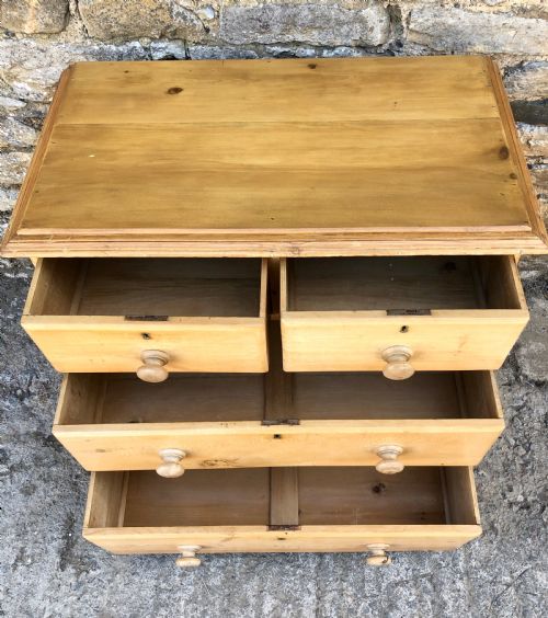 fig 2. Small Antique Pine Chest of Drawers