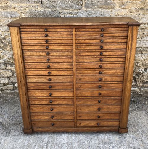 fig 1. Large Antique 30 Drawer Specimen Cabinet