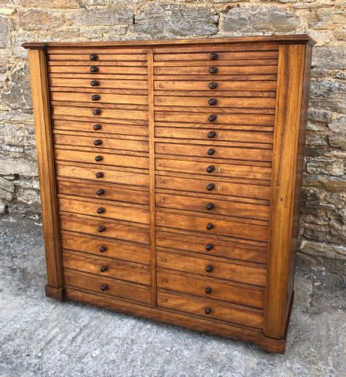 fig 2. Large Antique 30 Drawer Specimen Cabinet
