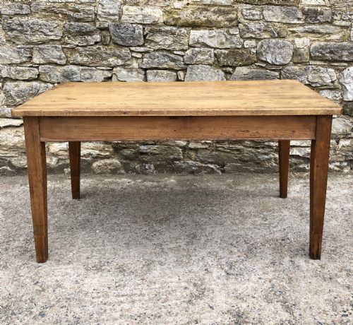 fig 1. Antique Pine Farmhouse Table