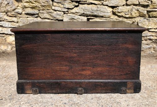 fig 1. Antique Oak Storage Chest Box