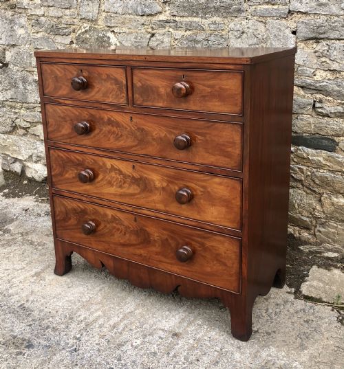 fig 2. Regency Mahogany Chest of Drawers