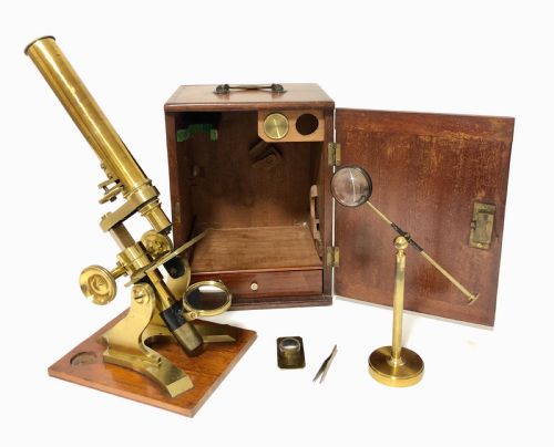 Antique Brass Bar-limb Microscope