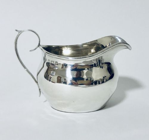 Antique Solid Silver Milk Cream Jug