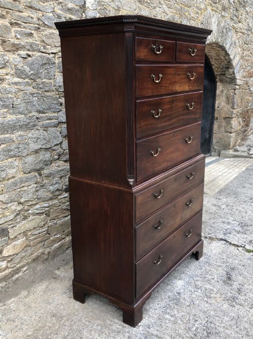 fig 1. Georgian Mahogany Chest on Chest
