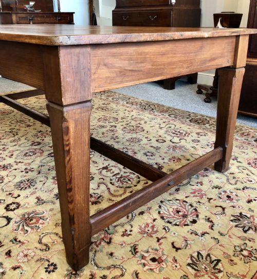 fig 2. Large Antique Pitch Pine Refectory Table