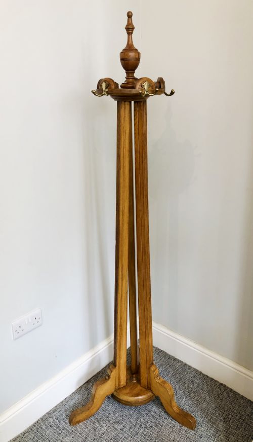 Edwardian Revolving Hat and Coat Stand