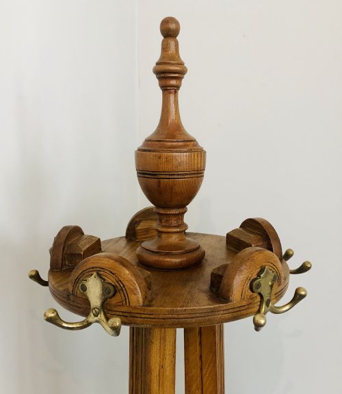 fig 1. Edwardian Revolving Hat and Coat Stand
