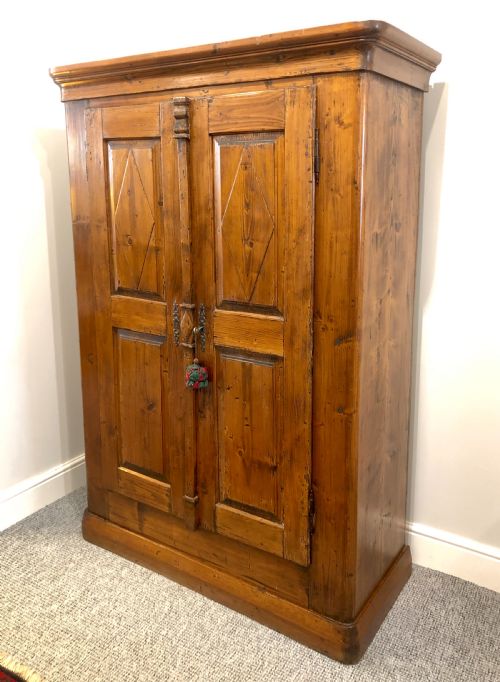 fig 1. Antique Swiss Pine Storage Cupboard