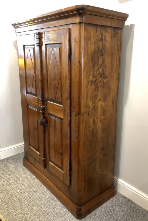 fig 2. Antique Swiss Pine Storage Cupboard