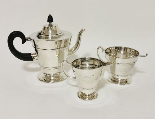 Antique Solid Silver Bachelor's Tea Set