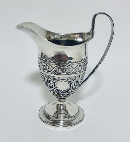 Antique Victorian Solid Silver Milk Cream Jug