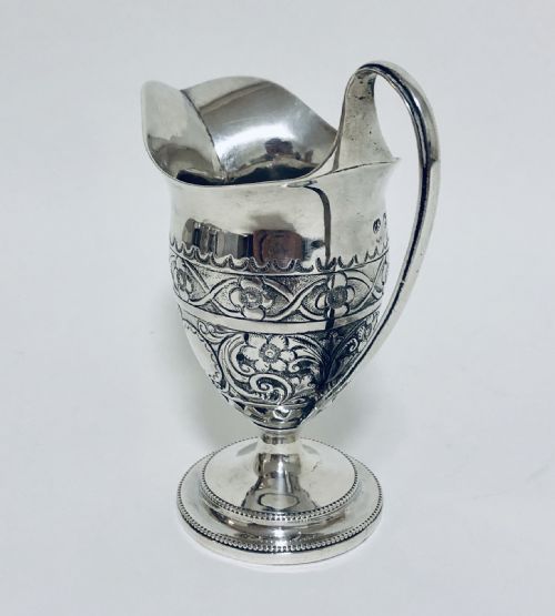 fig 1. Antique Victorian Solid Silver Milk Cream Jug