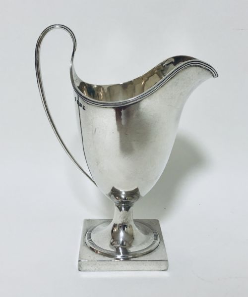 Large Antique Victorian Solid Sterling Silver Cream Milk Jug
