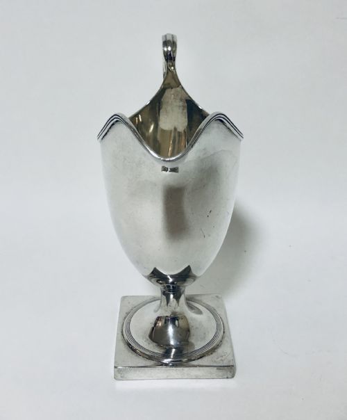 fig 1. Large Antique Victorian Solid Sterling Silver Cream Milk Jug