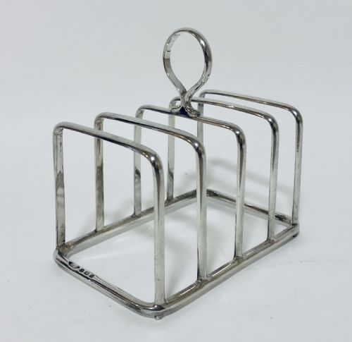 Antique Solid Silver Toast Rack