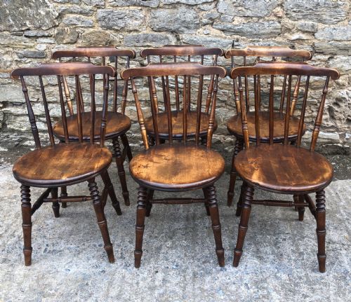 fig 1. Set of 6 Antique Penny Chairs