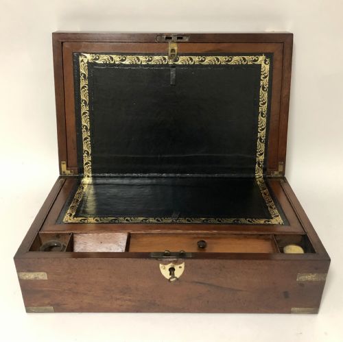 Antique Victorian Mahogany Writing Slope Box