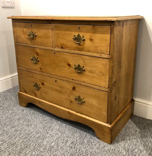 fig 2. Small Antique Pine Chest of Drawers