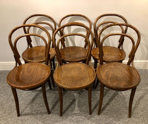 fig 1. Set of 6 Bentwood Cafe Chairs