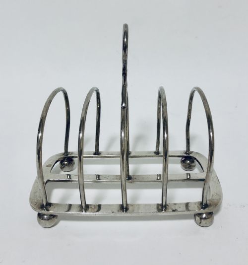 Antique Solid Silver Toast Rack