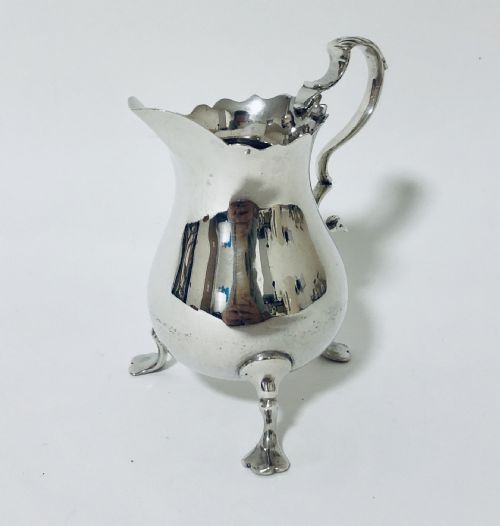 fig 1. Antique Victorian Solid Silver Milk Jug
