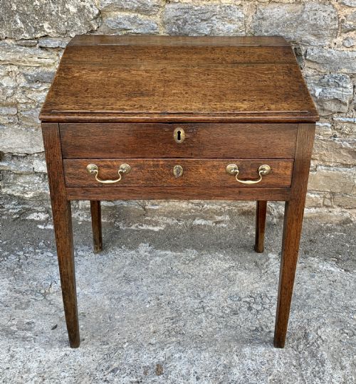 Antique Georgian Oak Clerk's Desk