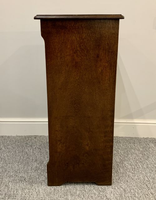 fig 1. Antique Oak Tambour Fronted Filing Cabinet