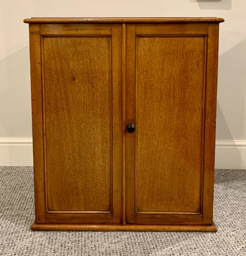 fig 1. Antique Mahogany Collectors Cabinet