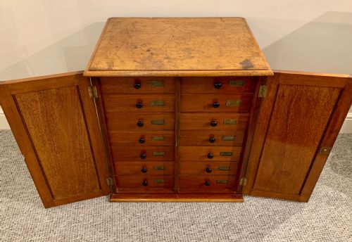 fig 2. Antique Mahogany Collectors Cabinet