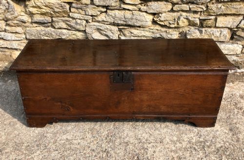 fig 1. Antique 18th Century Oak Sword Chest