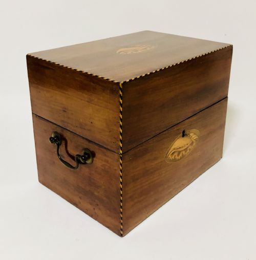 fig 1. Antique Dutch Travelling Decanter Box with Glasses