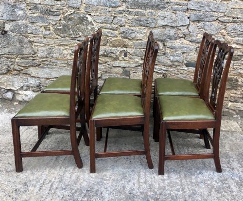 fig 2. Set of 6 Georgian Mahogany Dining Chairs