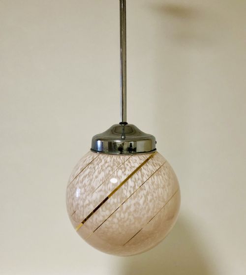 fig 1. Art Deco Glass Pendant Light