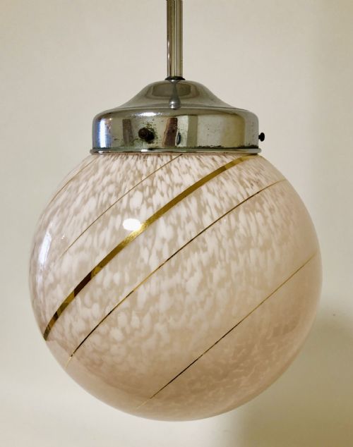 Art Deco Glass Pendant Light
