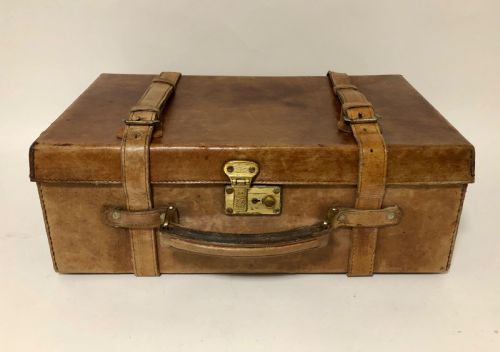 Antique Leather Cartridge Case