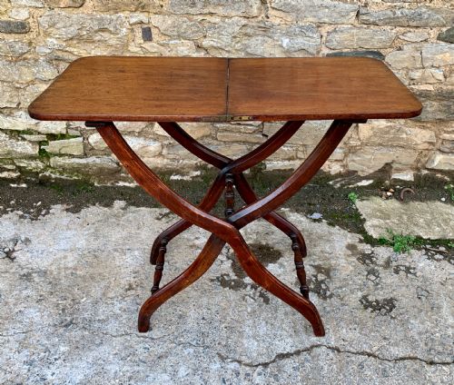 Victorian Mahogany Folding Coaching Table