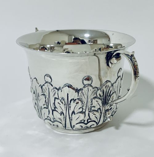 fig 1. Antique Victorian Solid Silver Twin Handled Bowl