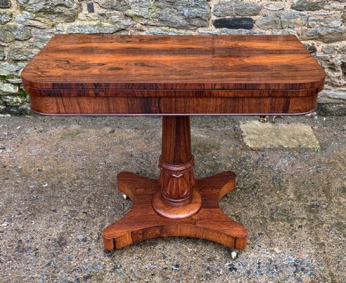 Regency Rosewood Card Table